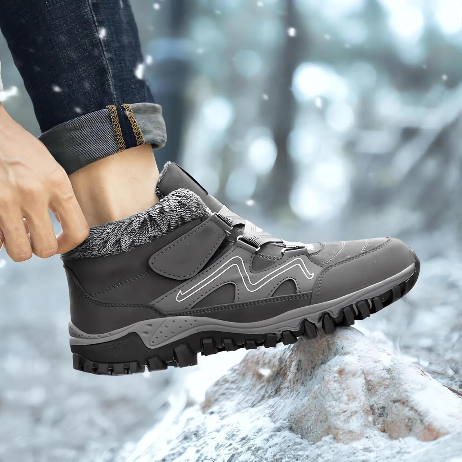 Women's Winter Thermal Boots for Women Waterproof Snow Winter Warm Hiking Work Comfy Boots Sneakers Walking Shoes