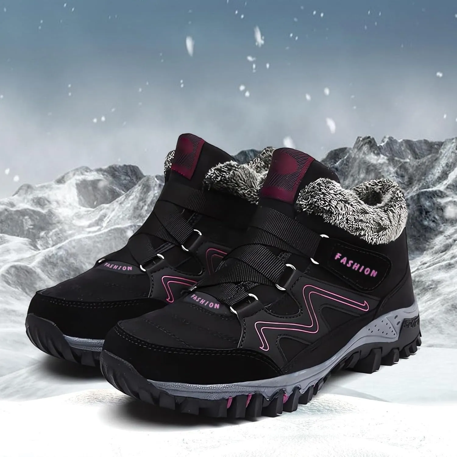 Women's Winter Thermal Boots for Women Waterproof Snow Winter Warm Hiking Work Comfy Boots Sneakers Walking Shoes