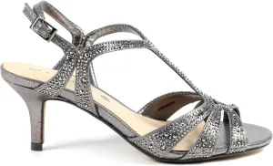 Womens/Ladies Francie Wide Sandals (9) (Pewter Grey)