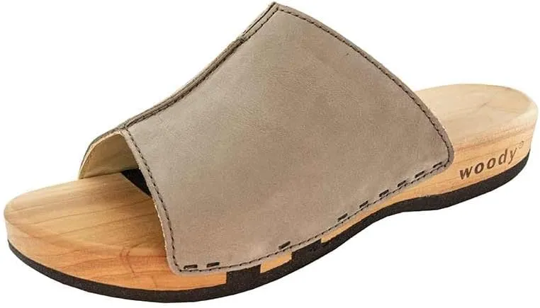 woody Women's Clog Mules, Sand, Numeric_8
