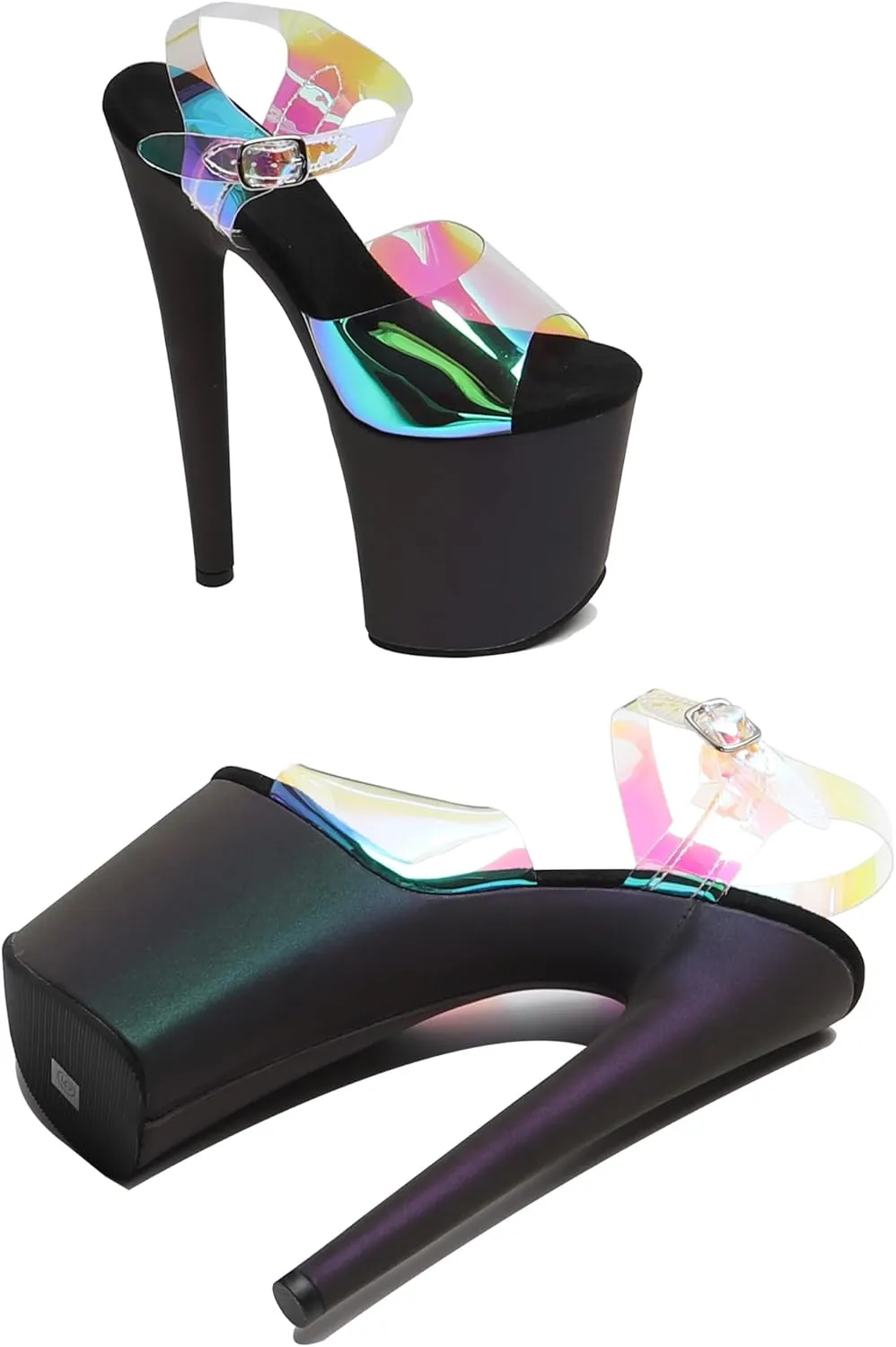 WUXIN H&P Women's 8 Inch Exotic High Heel Sandal Platform Stiletto Pole Dance Shoes