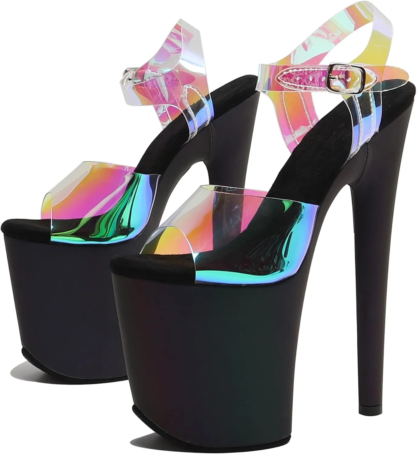 WUXIN H&P Women's 8 Inch Exotic High Heel Sandal Platform Stiletto Pole Dance Shoes