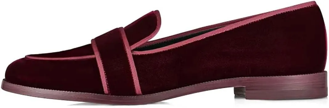 XYD Women's Closed Almond Toe Slip On Moccasins Low Heel Flats Comfy Formal Casual Office Work Dress Loafers Shoes