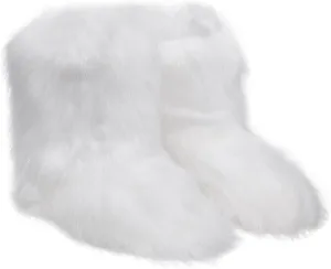 yamerbo Faux Fur Boots for Women, Fuzzy Flurry Furry Leg Warm Boots, Winter Mid-Calf Snow Shoes