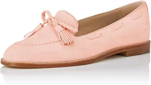 YDN Women Casual Round Toe Low Heels Loafers Fringes Flat Slip on Pumps Braid Shoe