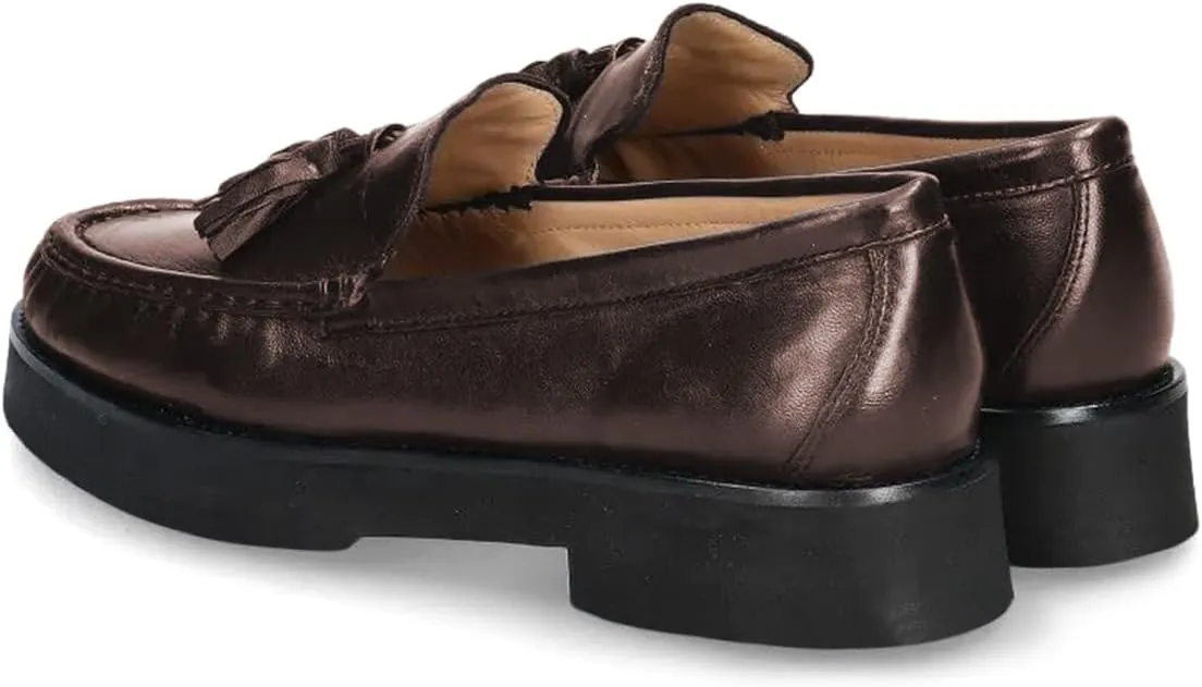 YDN Women's Classic Closed Toe Low Heels Loafers Pumps Tassels Slip On Moccasin Shoes Office Working Outfit Size 4-16 US