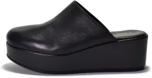 YDN Women's Cute Round Toe Platform Heeled Mules Mid Wedge Heels Slippers Comfort Slip On Sandals Indoor and Outdoor Slide Shoes Size 4-16 US