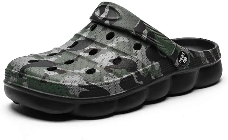 YUKTOPA Mens Garden Clogs Mules Anti-Slip Water Shoes Breathable Sandals Outdoor Beach Shower Slippers