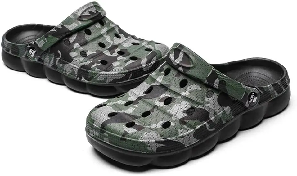 YUKTOPA Mens Garden Clogs Mules Anti-Slip Water Shoes Breathable Sandals Outdoor Beach Shower Slippers
