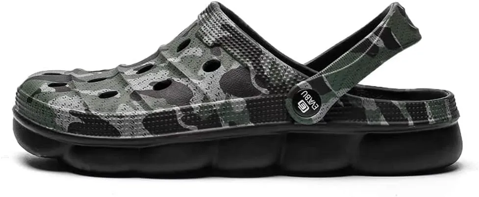 YUKTOPA Mens Garden Clogs Mules Anti-Slip Water Shoes Breathable Sandals Outdoor Beach Shower Slippers