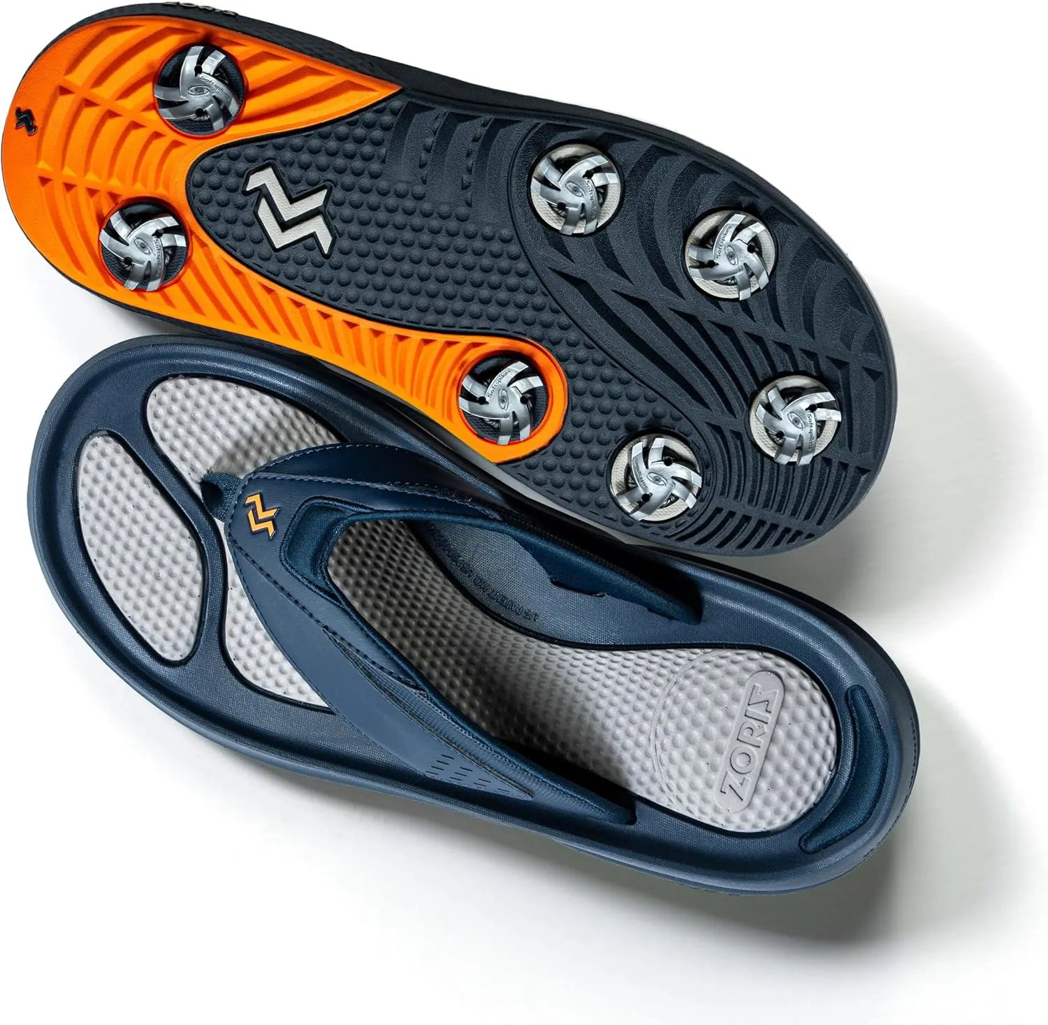 ZORIZ Zoomy Golf Sandals - Unisex Golf Flip Flops With Removable Tornado Golf Cleats - Mens and Womens Sandals for Walking, Beach, or Sports