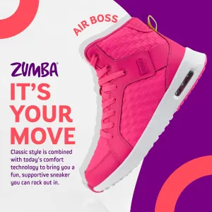 ZUMBA Street Boss Comfy High Top Gym Shoes Active Dance Workout Shoes for Women